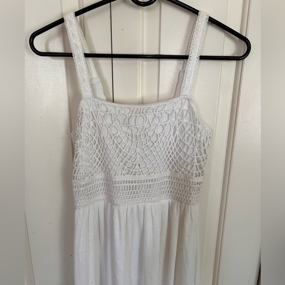 Sincerely Jules Crochet Top White Summer Maxi Dress Size X-Small - Picture 2 of 5